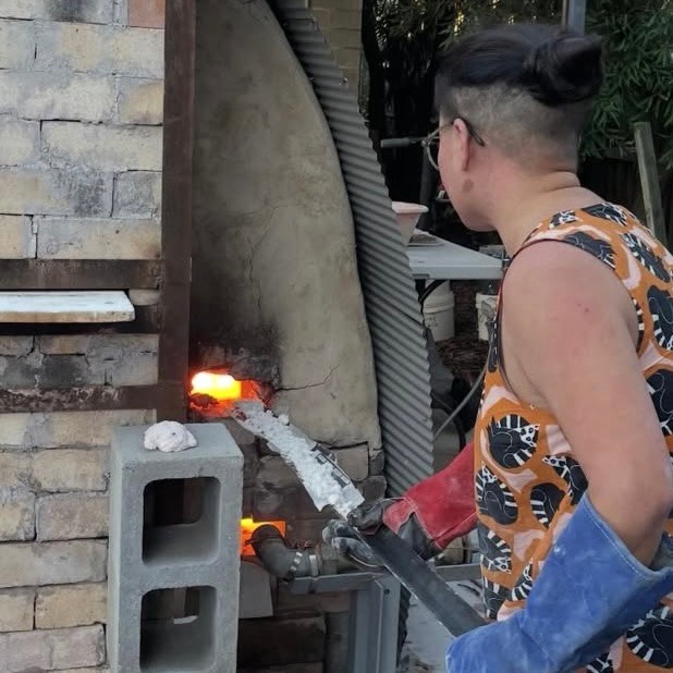 Kris and Maryke soda firing