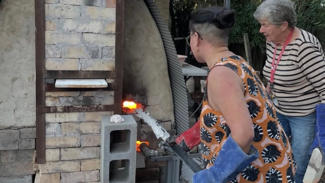 Kris and Maryke soda firing